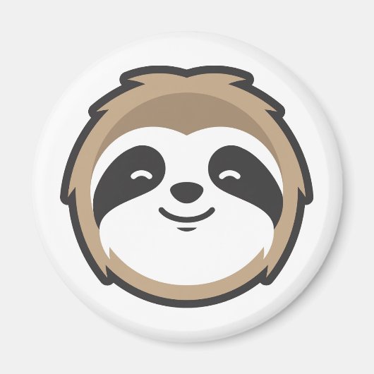 Sloth Mascot Magneet (Voorkant)