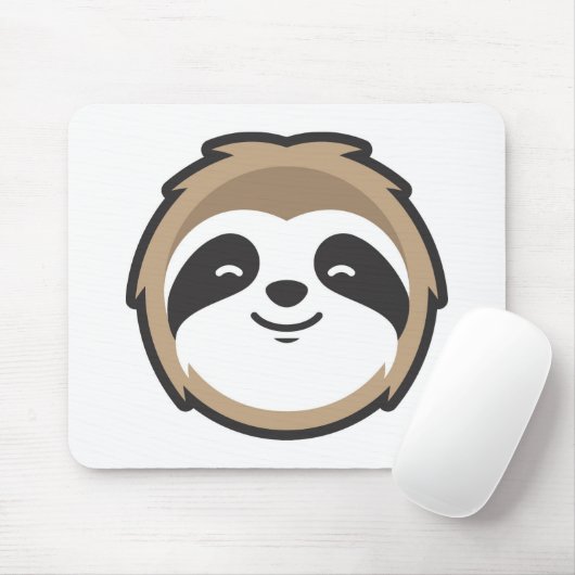 Sloth Mascot Muismat (Met muis)