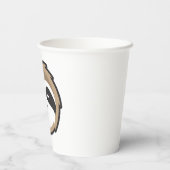 Sloth Mascot Papieren Bekers (Achterkant)