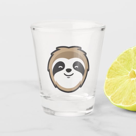 Sloth Mascot Shot Glas (Voorkant)