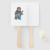 Sloth Mechanic Wrench Classic T-Shirt Handwaaier (Voorkant en achterkant)