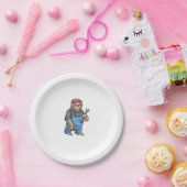 Sloth Mechanic Wrench Classic T-shirt Papieren Bordje (Feest)