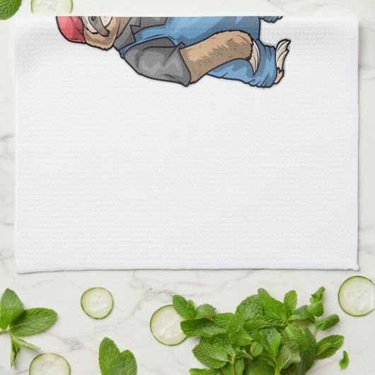 Sloth Mechanic Wrench Classic T-Shirt Theedoek (Gevouwen)