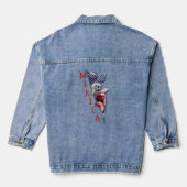 Sloth merica - grot in zipper - amerikaanse lade denim jacket (Achterkant)