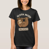 SLOTH-MODUS ONTGRENDELD - Ontspan koffie T-shirt (Voorkant)