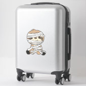 Sloth Mummy Pumpkin Sloths Happy Halloween Sticker (Koffer)