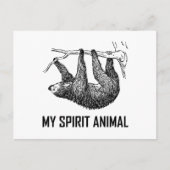 Sloth My Spirit Animal Funny Briefkaart (Voorkant)