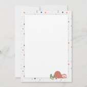 Sloth Nap Lazy Birthday - Polka Theme Kaart (Achterkant)