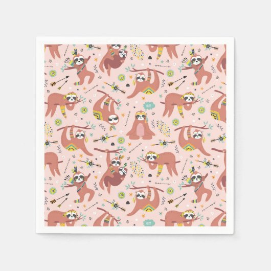 Sloth Napkins Servet (Voorkant)