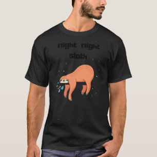 Sloth Night Sight Animal Spirit Pajama Funny T-shirt