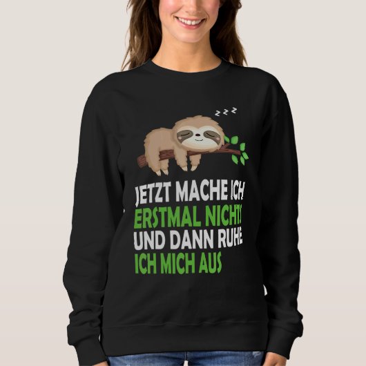 Sloth Nightdress Sleep Pajamas Trui (Voorkant)