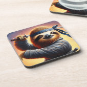 Sloth Ninja Bier Onderzetter (Linkerzijde)