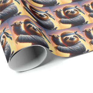 Sloth Ninja Cadeaupapier