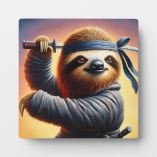 Sloth Ninja Fotoplaat