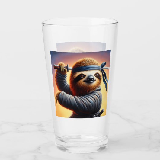 Sloth Ninja Glas (Voorkant)