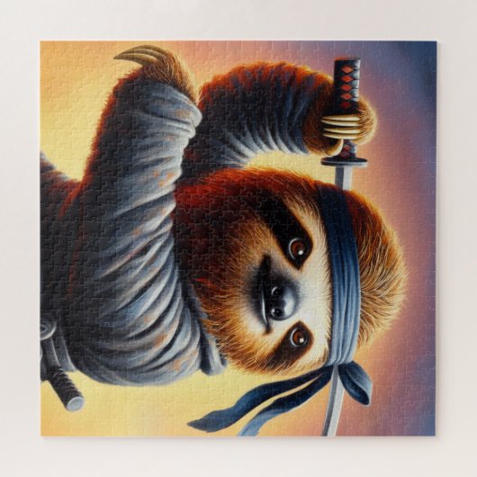Sloth Ninja Legpuzzel (Horizontaal)