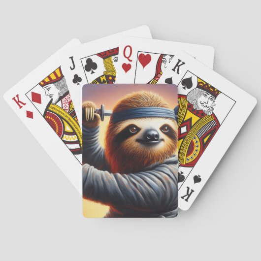 Sloth Ninja Pokerkaarten (Achterkant)