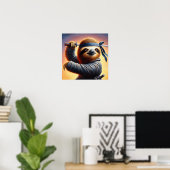 Sloth Ninja Poster (Thuiskantoor)