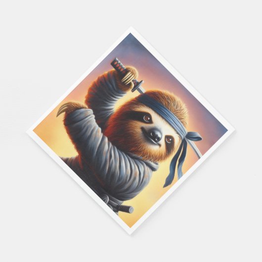 Sloth Ninja Servet (Hoek)