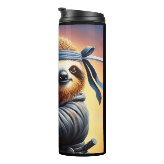 Sloth Ninja Thermosbeker (Geroteerd rechts)