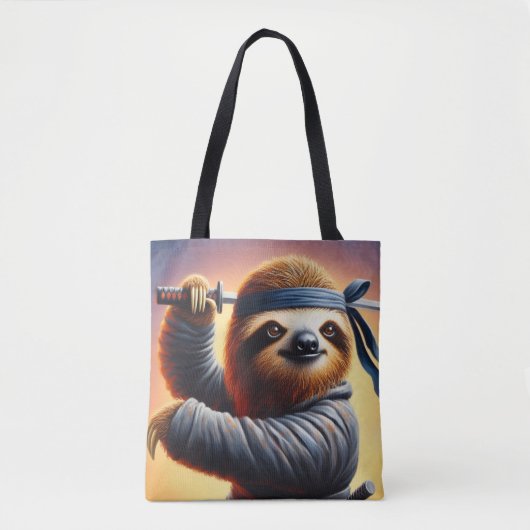 Sloth Ninja Tote Bag (Voorkant)