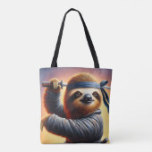 Sloth Ninja Tote Bag (Achterkant)