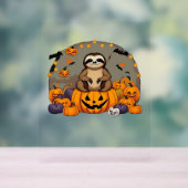 Sloth-o-ween Classic T-shirt Acryl Bord (Neutraal)