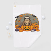 Sloth-o-ween Classic T-shirt Golfhanddoek (Insitu)