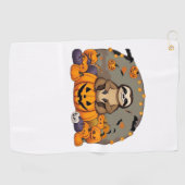 Sloth-o-ween Classic T-shirt Golfhanddoek (Horizontaal)