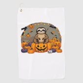 Sloth-o-ween Classic T-shirt Golfhanddoek (Voorkant)