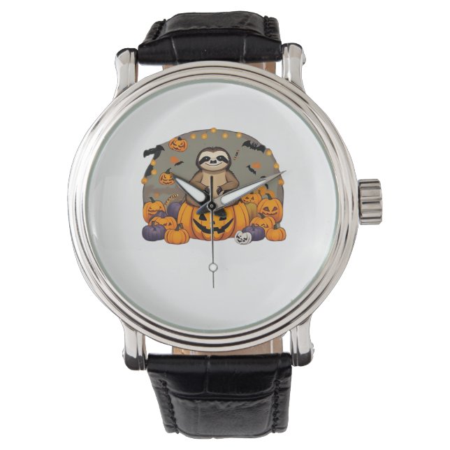 Sloth-o-ween Classic T-shirt Horloge (Voorkant)