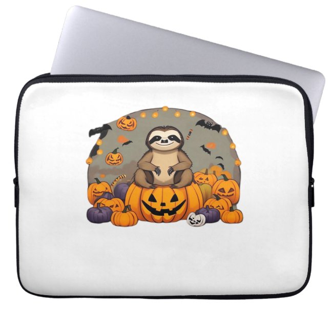 Sloth-o-ween Classic T-shirt Laptop Sleeve (Voorkant)