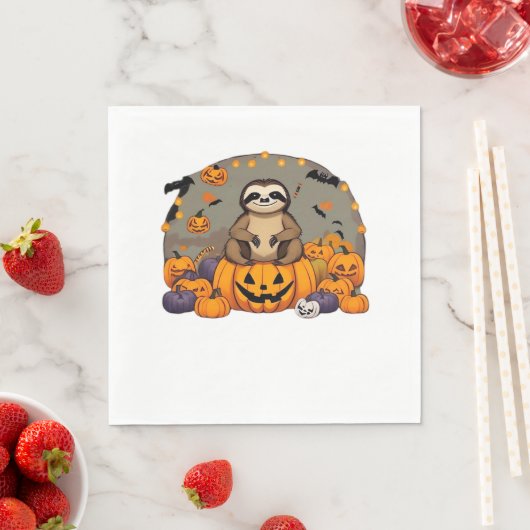 Sloth-o-ween Classic T-shirt Servet (Insitu)