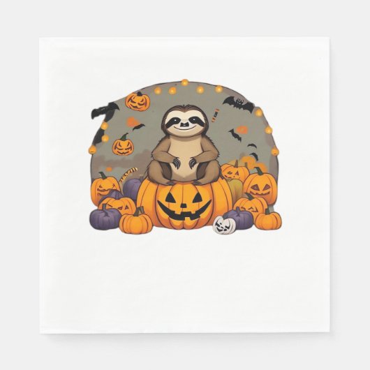 Sloth-o-ween Classic T-shirt Servet (Voorkant)