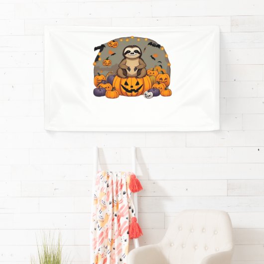 Sloth-o-ween Classic T-shirt Spandoek (Insitu)