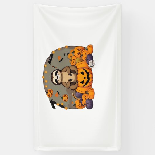 Sloth-o-ween Classic T-shirt Spandoek (Verticaal)