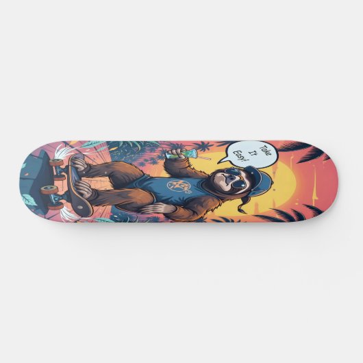 Sloth on Wheels Edition 2 Persoonlijk Skateboard (Horizontaal)