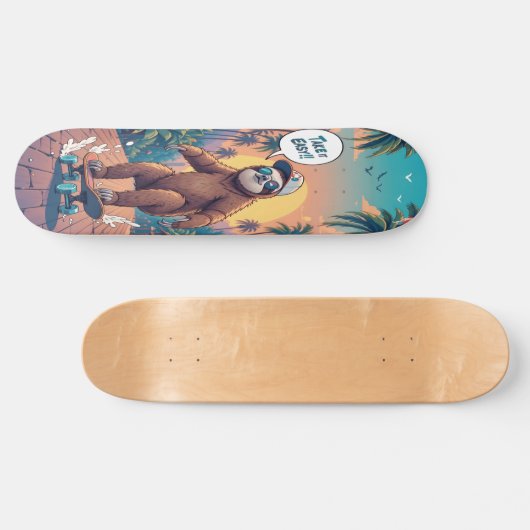 Sloth on Wheels Edition 4 Persoonlijk Skateboard (Horizontaal)