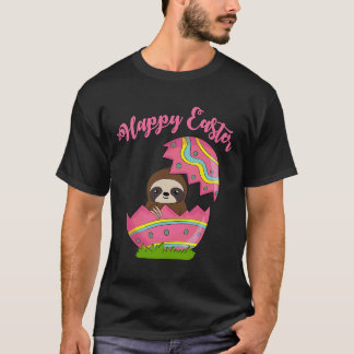 Sloth Paasei Happy Graphic Kinder Mannen Vrouwen T-shirt