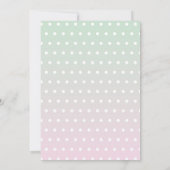 Sloth Party Birthday Laten we roze ophangen Kaart (Achterkant)