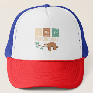 Sloth Periodic Table Science Physics Trucker Pet
