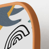 Sloth Pickleball Paddle, moderne, gepersonaliseerd Pickleball Paddle (Links Detail)