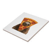 Sloth pizza funny weird prank meme cute happy chri tegeltje (Zijkant)