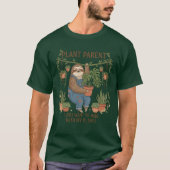 Sloth Plant Parent Hanging With My Plants T-shirt (Voorkant)