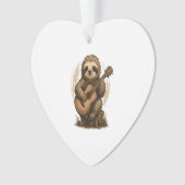 Sloth Playing Guitar Ornament (voorkant)