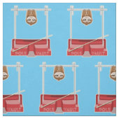 Sloth Pole Vaulting Sportdag Stof (Swatch)