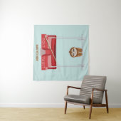 Sloth Pole Vaulting Sportdag Wandkleed (In Situ (horizontaal))