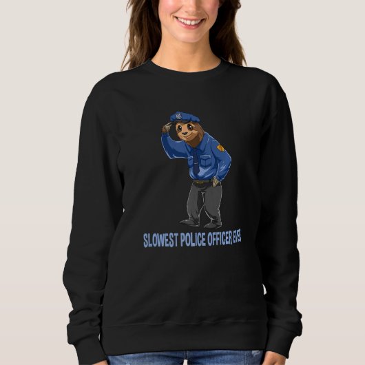 Sloth Police Officer Detective Funny Policemen Pre Trui (Voorkant)