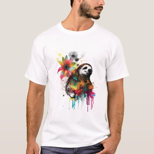 Sloth Power T-shirt (Voorkant)