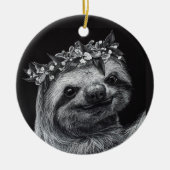 Sloth Princess Keramisch Ornament (Voorkant)